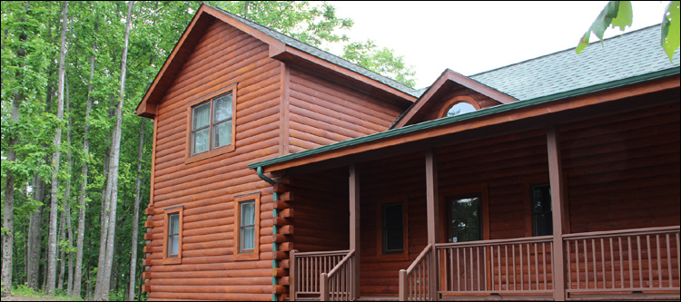 Log Home Staining in Nottoway County, Virginia
