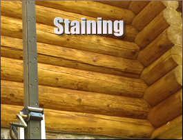  Nottoway County, Virginia Log Home Staining